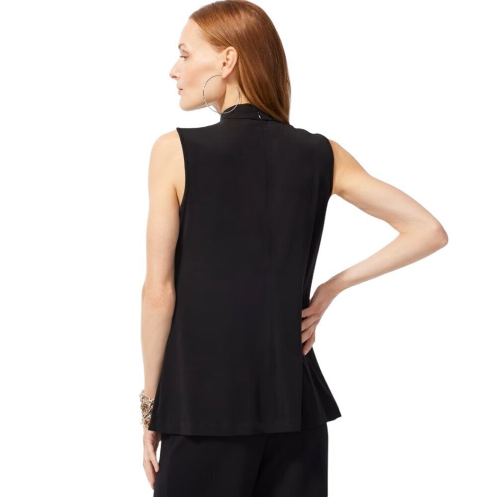 Chico's Black Label Twist Neck Top, Size Large, Black, NWT - Picture 12 of 12